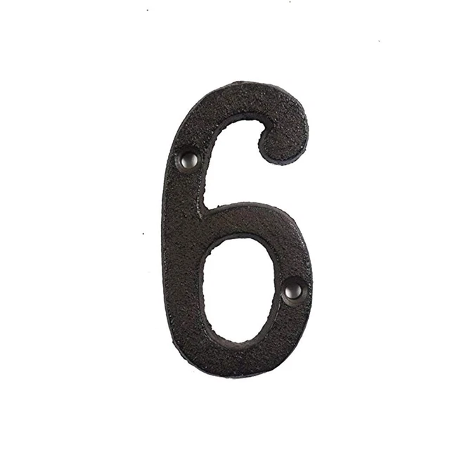 Props House Address Sign Iron Cast Numbers Retro Metal Letters Metal Alphabet