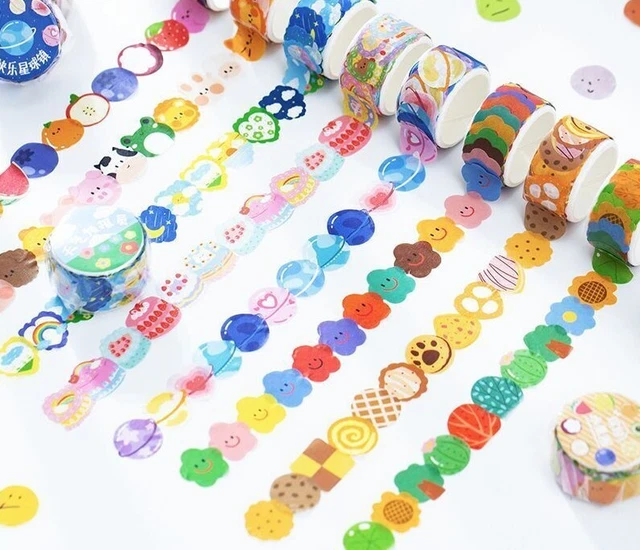 CARTOON FRUITS ANUMAL Flower Sticker Tapes Scrapbook Washi Tape Crafts