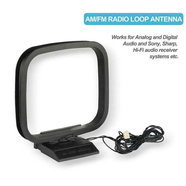 MINI UNIVERSAL FM AM Loop Antenna For Sony Sharp Chaine AV Stereo 