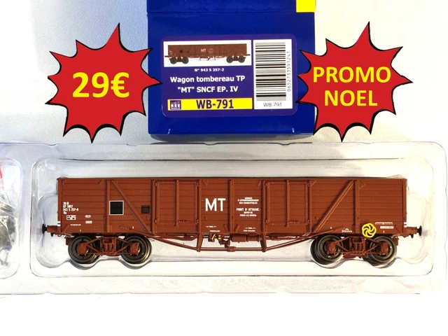 Ree Modeles WB854 Set de 3 wagons TP Tombereau Ree Modeles WB854 Set de 3 wagons TP Tombereau