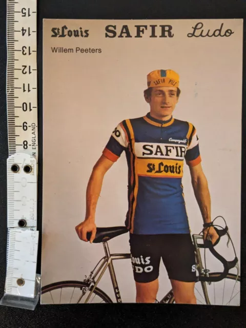 BELGA 1979 Ciclismo Ciclismo WILLEM PEETERS Carta Squadra ST LOUIS SAFIR LUDO 2