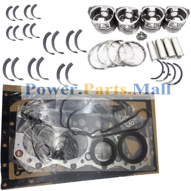 Overhaul Repair Kit With Piston Rings Gaskets Bearings For Kubota V1100 Engine