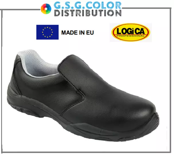SCARPE SANITARIE UOMO Donna Antinfortunistiche Zoccoli Nero S2