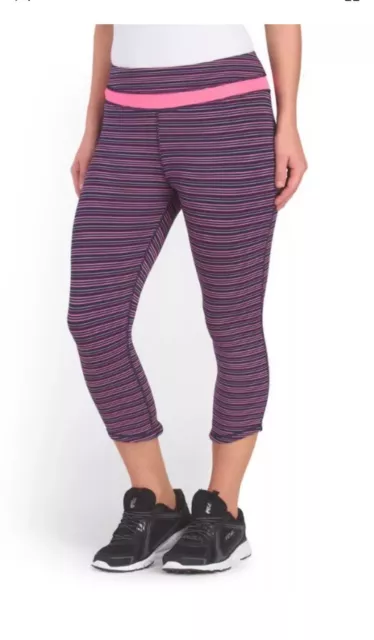 $58 Women's KYODAN Active Yoga Printed Leggings Capri Pants