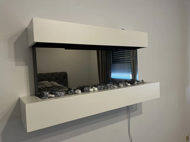 Elektrokamin mit heizung weiß Crown Flame Modell Ignis 3