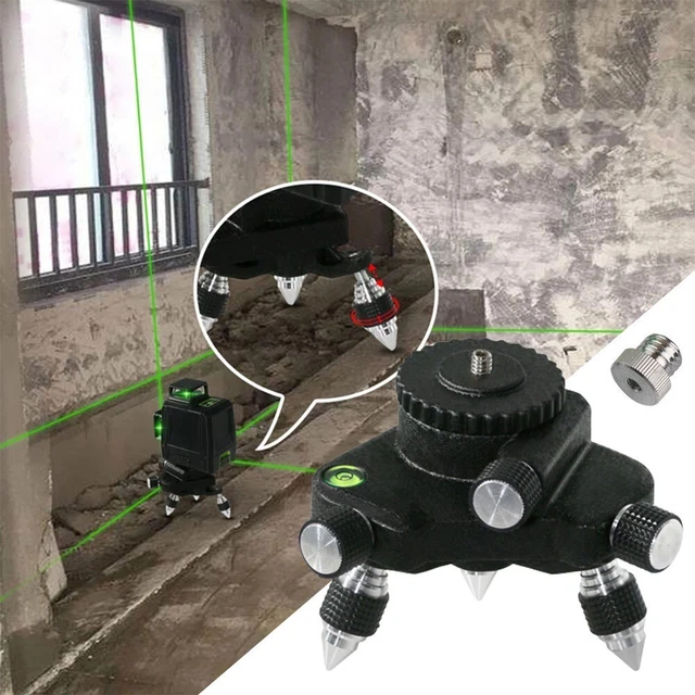 Medidor de nivel soporte rotación con adaptador ajustable aleación de aluminio +