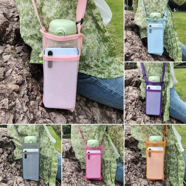 8 Colors Water Bottle Cover 22*13cm Pouch With Strap  Outdoor Tool Accessories