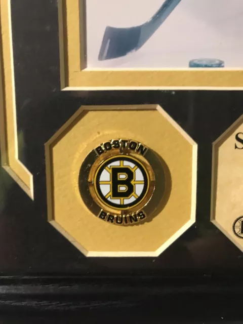 Boston Bruins Autographed Sergei Samsonov Photo 24k Gold Coin & Pin LE 7/99 WS24 2