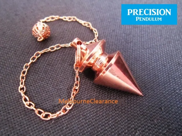 The Prophecy Bronze Solid Metal Precision Pendulum with Chain Dowsing Divination