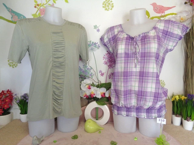 Lot Vêtements Occasion Femme Taille 38 - Tunique Et Hauts, Très Bon État