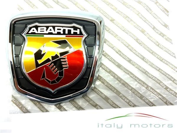 500 ABARTH 595 LOGO STEMMA POSTERIORE BAULE ANTRACITE NUOVO ORIGINALE - Foto 6
