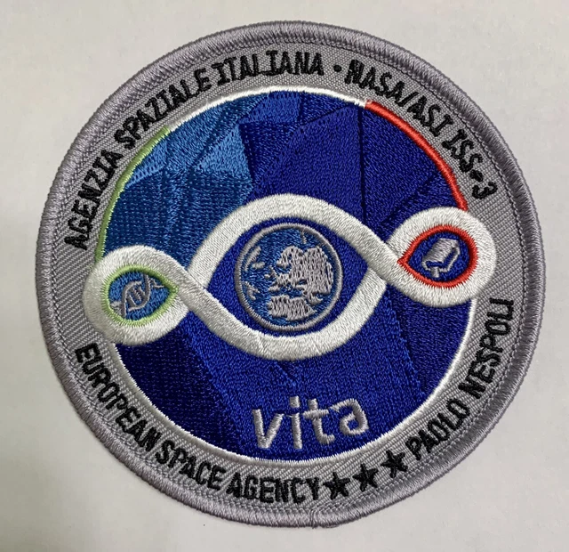 Esa - European Space Agency Italy Vita Iss Mission Patch - 3.5” Nasa Spacex