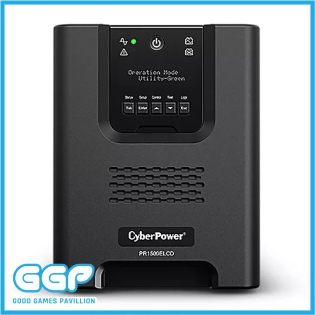 CyberPower 1500VA UPS 8 Outlet Uninterruptible Power Supply PR15 Tower Smart App