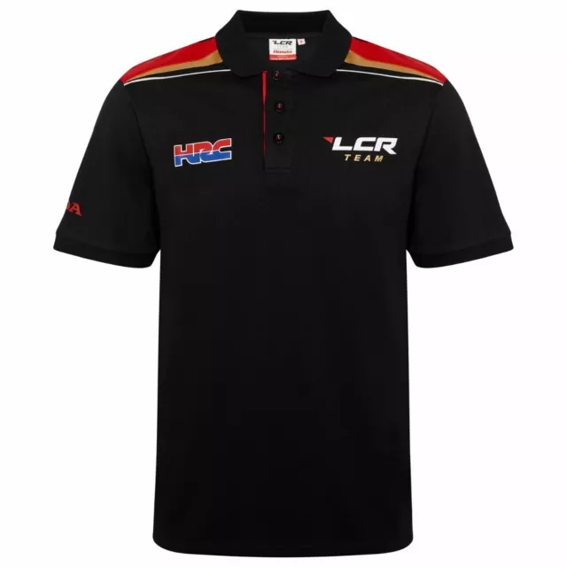 OFFICIAL LCR Honda HRC MotoGP Racing Official Team Polo Shirt Genuine NEW BLACK