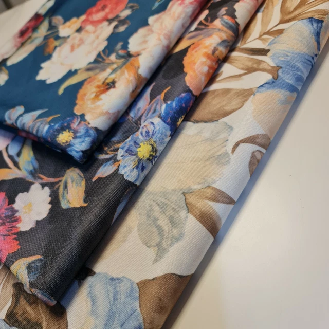 Floral Poly Viscose Material Stretch Jersey Dress Craft Quilting Fabric 58"