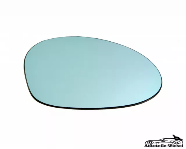 Spiegelglas Rechts Konvex Blau Heizb. für BMW 3er E91 E90 E46 1er E81 E82 E88