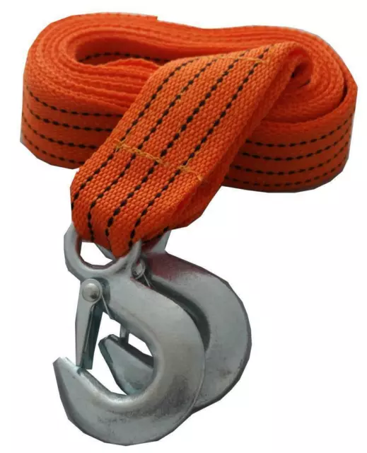 4  M Tow Towing Pull Rope Strap Heavy Duty Road 5 Tonne 5T Car Van 4x4 Recovery