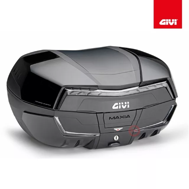 Givi Bauletto Monokey 58Lt V58Nnt Maxia 5 Tech Universale Moto Cover Nero Lucido