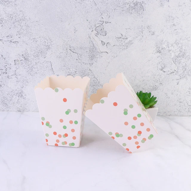 24 pz contenitori di carta popcorn forniture per feste di matrimonio compleanno compleanno
