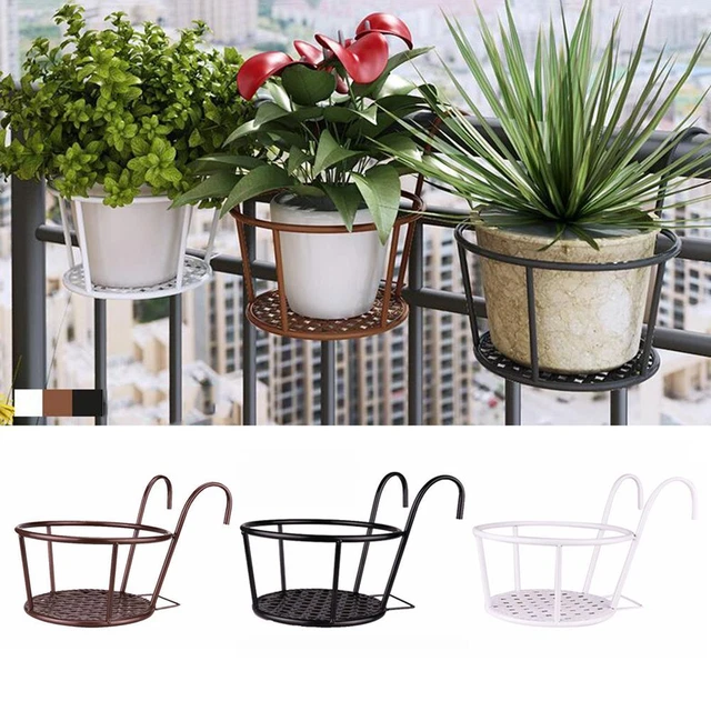 à repasser Rampes Balcon Garde-corps Pot de planteur, Pot à fleurs suspendu,