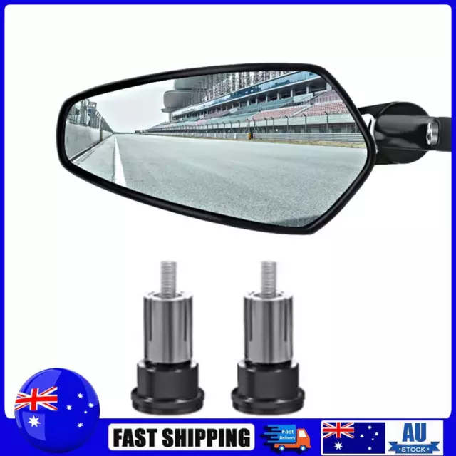 Motorcycle Handlebar Rear View Mirror Bicycle Rear View Mirror Parts (Black)