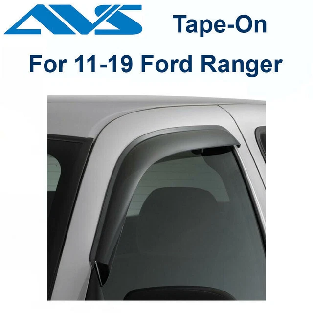 AVS 94387 Rain Guards Tape On Window Vent Visor 4 Piece Fits 2019 Ford Ranger