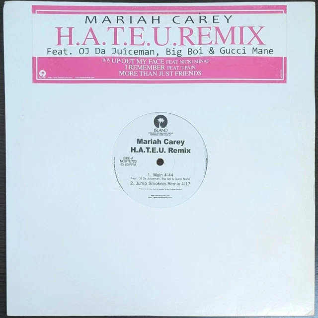 MARIAH CAREY H.A.T.E.U. My Boo 12 Inch Record $203.70 - PicClick