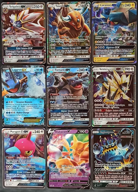 Lot of 9 Pokemon GX EX Promo Ultra Rare Cards - FR