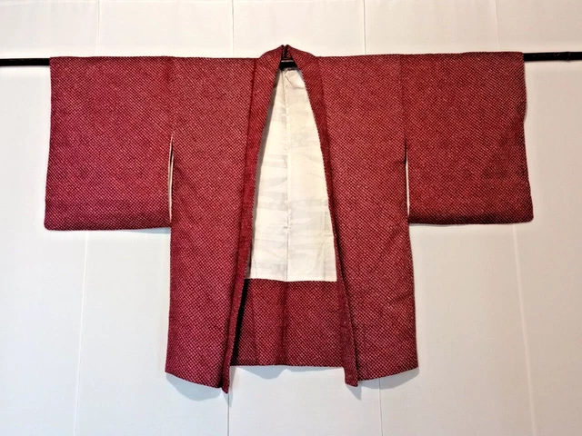 Silk Vintage Japanese Kimono Haori Jacket Full Shibori 001