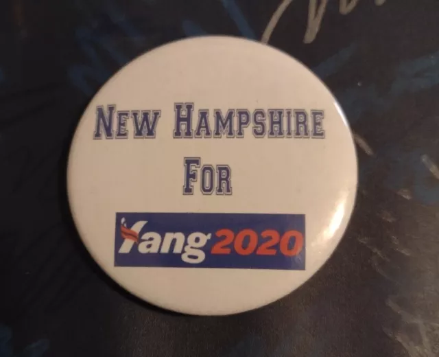 Andrew Yang 2020 Presidential Candidate New Hampshire for Yang Button