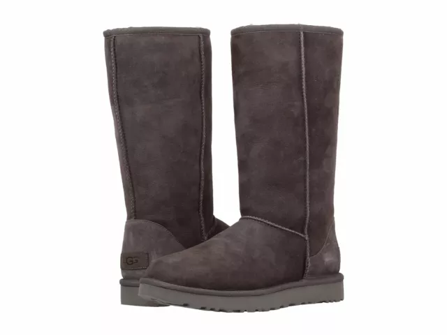 Women's Shoes UGG CLASSIC TALL II Slip On Sheepskin Boots 1016224 GREY