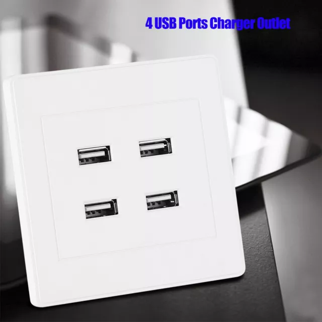 DC 5V USB Smart Home électrique Mural Prise 4 Ports Courant Chargeur Sortie