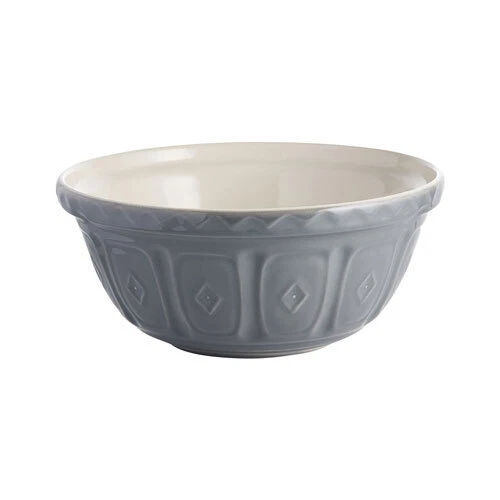 Tazón mezclador de colores de barro clásico gris Mason Cash 29 cm 4 litros de capacidad