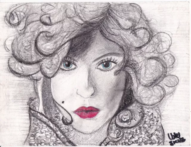 DISEGNO CERE e PASTELLI -  "DIMMELO"  18 x 24 - Firma: VALE SKIZZ -  2010