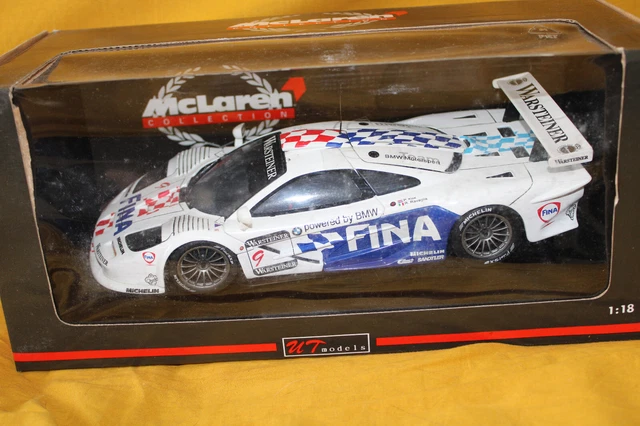 Miniature McLaren F1 GTR N°44 - Le Mans 1997 - IXO 1/43 - Corail/Noir - LMM109