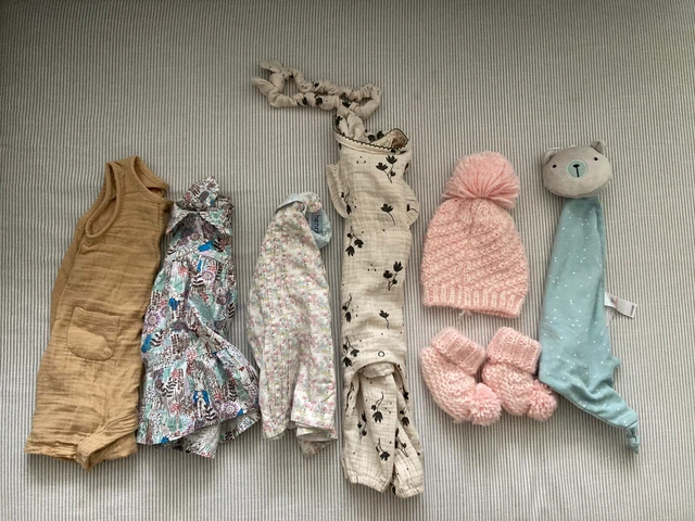 Bundle Of 7 Baby Girl Clothing For £10 Age 0-3 Months M&S George, Henry