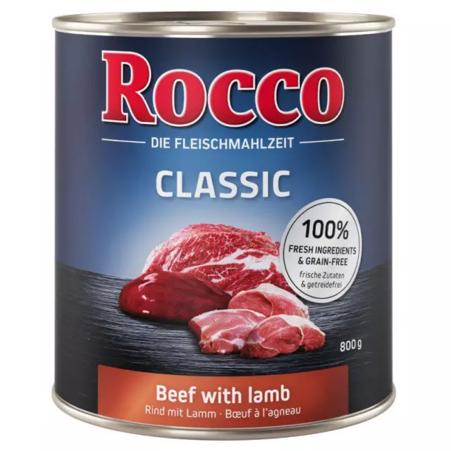 Rocco Classic Beef With Lamb Grain Free Complete Fresh Wet Dog Food *6 x 800g*