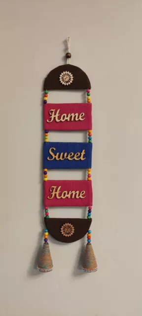 Fully Handmade Home Sweet Home Sign Decor & Wall Hanging -- Medium