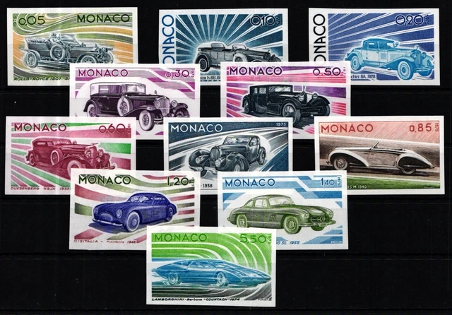 Monaco Monako Nr. 1191-1201 ungezähnt postfrisch ** MNH #ZK072