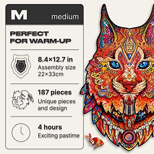 UNIDRAGON Wooden Puzzle Jigsaw, Best Gift for Adults and Children, Unique  [NEW] 2