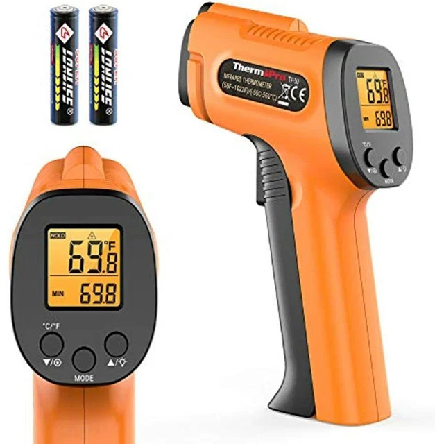 Thermopro Tp30 Digital Infrared Thermometer Gun Non Contact Laser Temperature