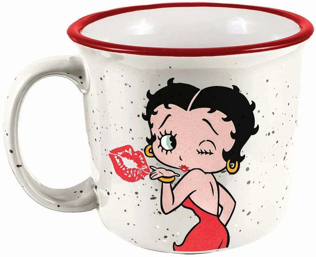 Spoontiques Betty Boop Camper Ceramic Travel Mug for Hot and Cold – 14 Ounce