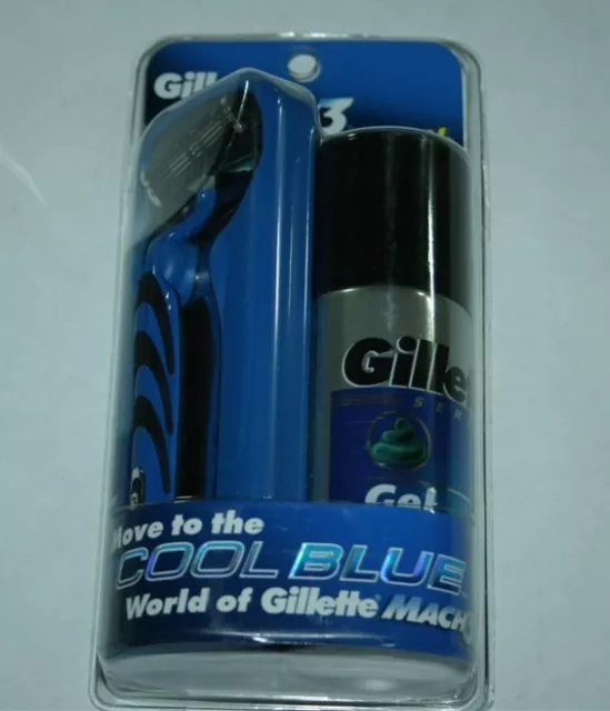 Poignée rasoir métallique Gillette Mach 3 cartouches lames de rasage recharges États-Unis 2