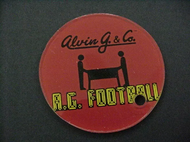 Alvin G.  Football Pinball Machine Plastic Key Chain