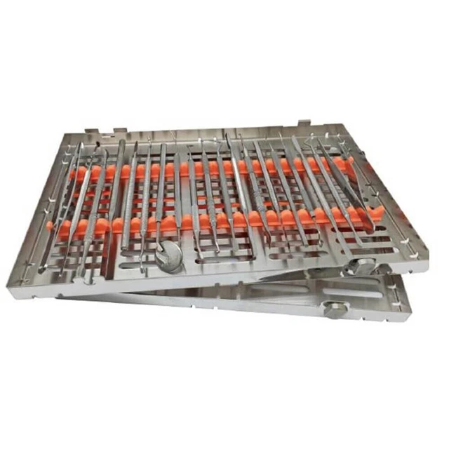 Plateau De Stérilisation Plastique Pour 10 Instruments Dentaires - Idéal Cabinet Ou Laboratoire, Neuf