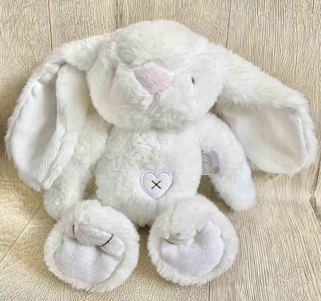 CHAD VALLEY SNUGGLE Bunny White Rabbit Soft Toy Comforter Plush 11