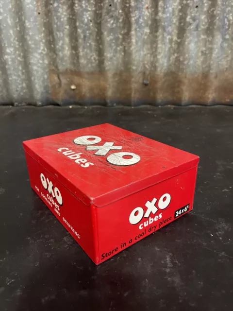 OXO CUBES Vintage Large Size Kitchenalia Tin 3