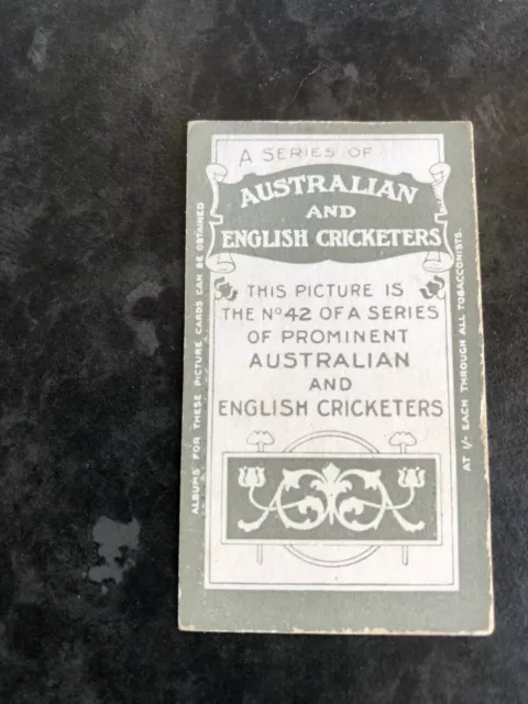 B.a.t Prominent Australian English Cricketers Cigarette Card H Strudwick Surrey 2