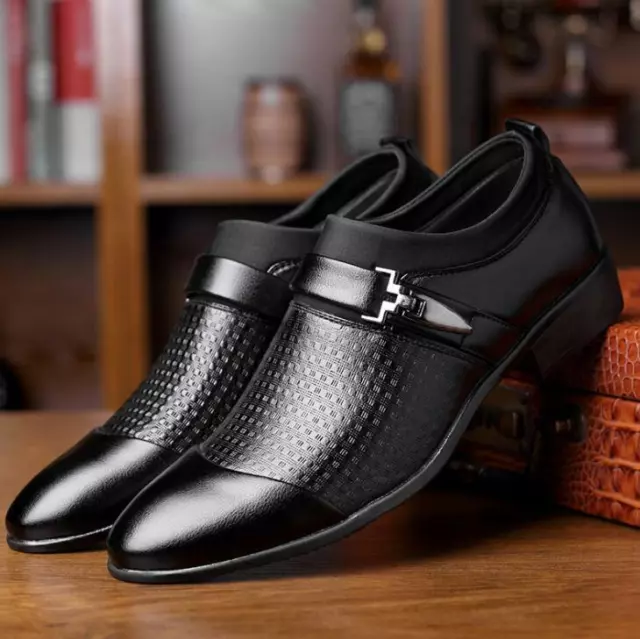 Men's Leather Shoes Formal Business Dress Slip On Casual Oxfords Flats Pumps New