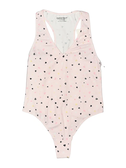 American Apparel Women Pink Bodysuit XL
